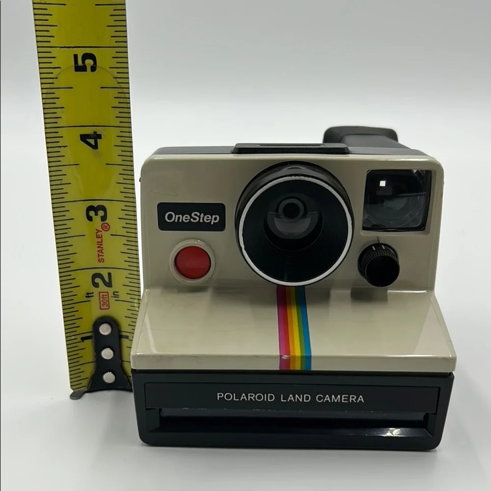 Vintage Polaroid Black and White Film Camera with Instant Photo Feature
